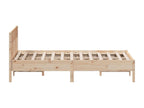 Bed frame without mattress 160x200 cm solid pine wood QZAO11092