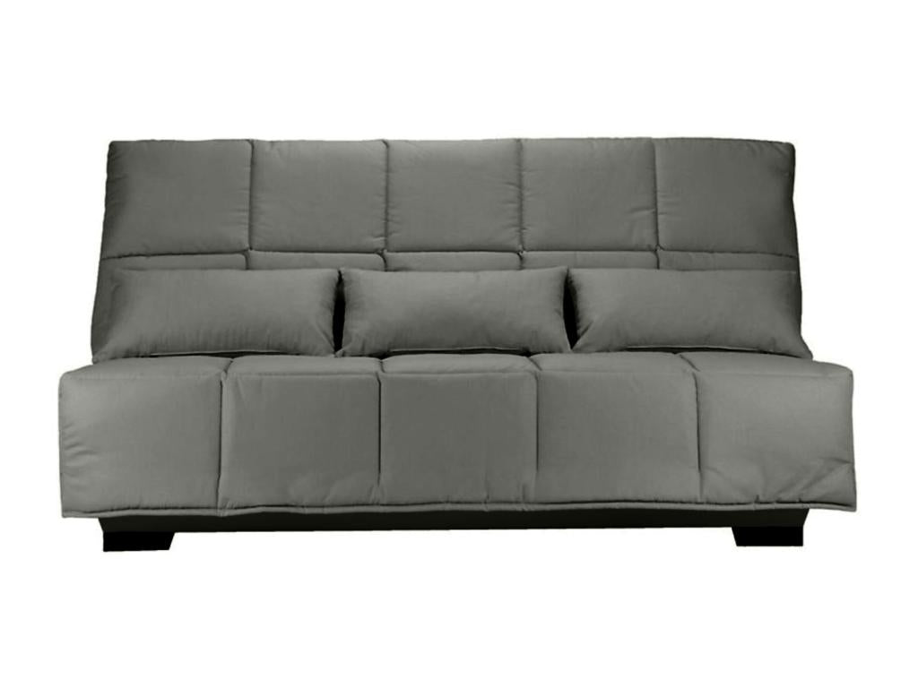 Fabric click-clack sofa with storage, Dekonao 15cm mattress, Dekonao 193cm - Grey SCQV87999