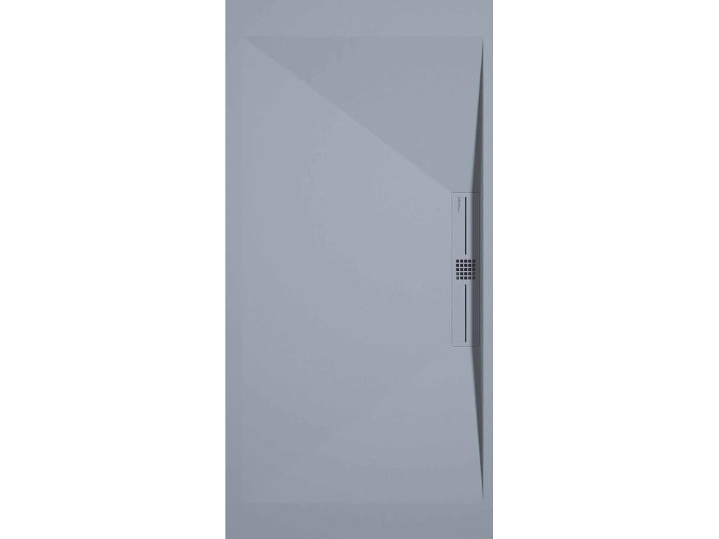 Dekonao SIDE Smooth Grey Shower Tray with Colour Grid - 130x90 cm KAEQ52038