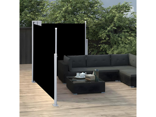 Retractable side awning, black, 100x600 cm, GQQA90703
