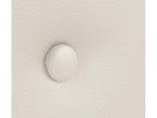 Dekonao Smooth Faux Leather Headboard with Buttons 135x50cm for 120/135cm Beds - Bone White HRMX71113