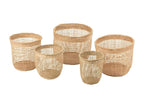 Set of 5 natural Dekonao baskets GKJM32975