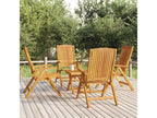 5-piece solid teak wood garden furniture set RROL91988
