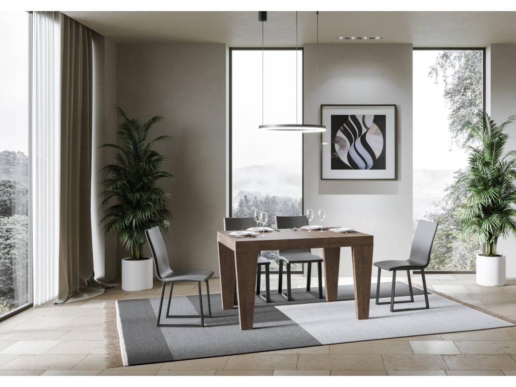 Extendable table 90x140/244 cm Dekonao Premium Walnut ZIJA60580