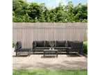 7-piece garden furniture set with cushions, anthracite steel XNHU47190