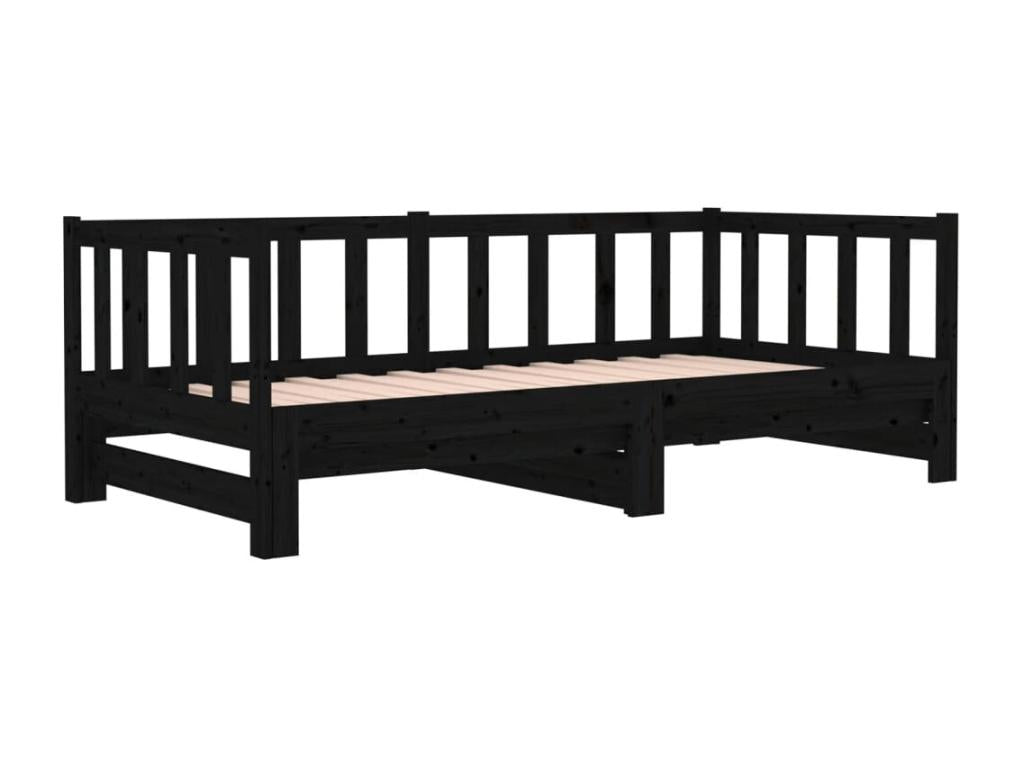 Sliding bed 2x 90x190 cm Solid pine wood YHFU46017