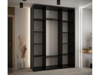 Dekonao 7 Sliding Door Wardrobe 235.2/170/45 3 Doors Black/Dekonao/Silver XXUQ31557
