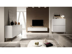 Chest of drawers - 100 cm - white with black legs - Nobellea LTUV33275