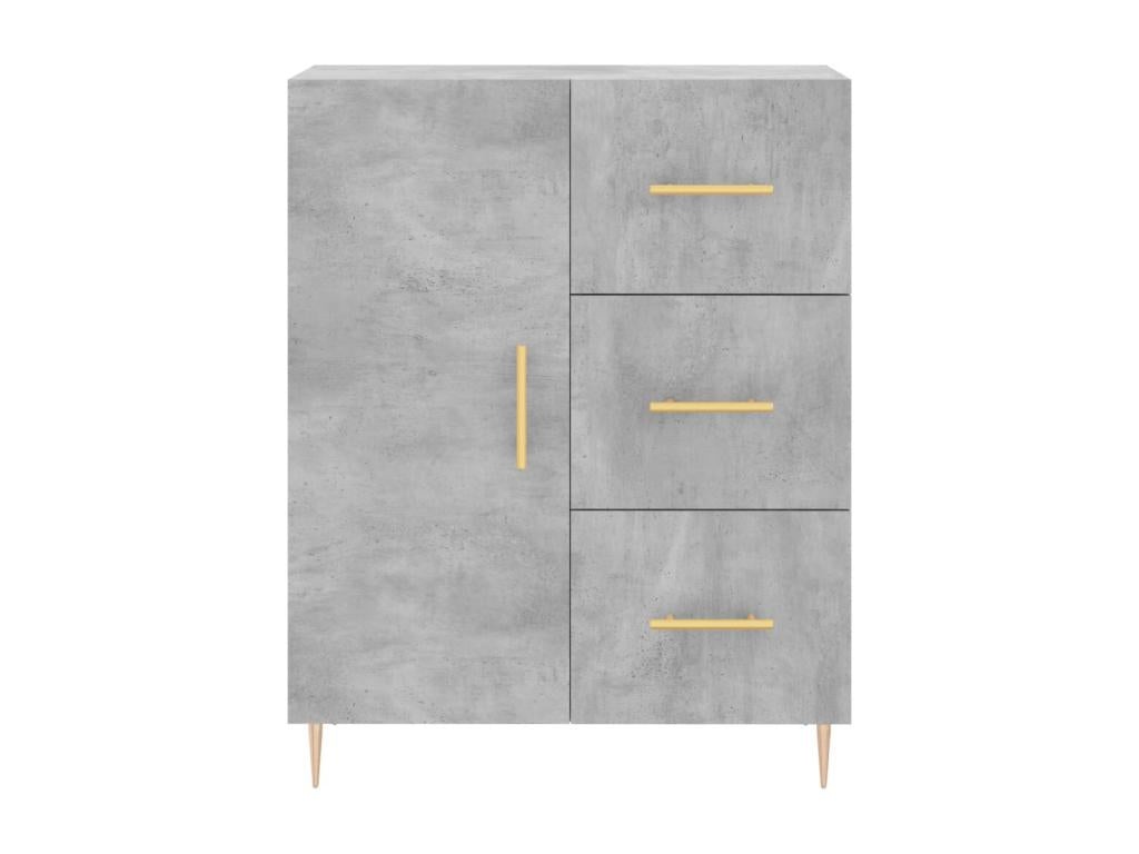 Concrete grey sideboard 69.5x34x90 cm engineered wood FPVM58950