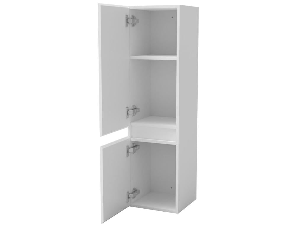 White bathroom cabinet, wall-mounted bathroom column unit, 30x30x110 cm (LxWxH) AARQ28704