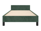 Bed frame with headboard, dark green, 80x200 cm, velvet, NGXV19409