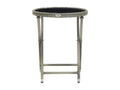 Dekonao Premium - Grey Tea Table 60 cm Woven Resin and Tempered Glass CETQ76070