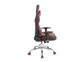 Office chair - Faux leather / Chrome metal - Black / Red - Nobellea XM XYCC35057