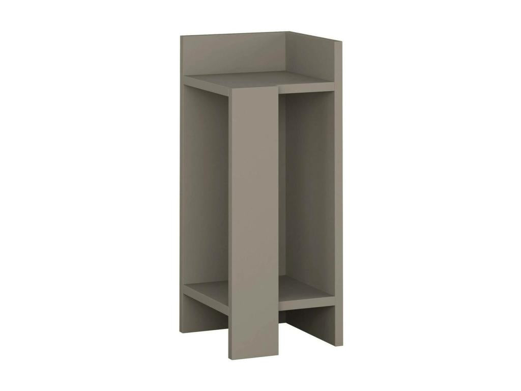 Dekonao Bedside Table, Low Chest of Drawers, Nightstand, Bedside Shelf, 25x27h60 cm, Dove Gray XWAI64976