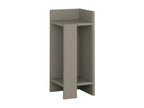 Dekonao Bedside Table, Low Chest of Drawers, Nightstand, Bedside Shelf, 25x27h60 cm, Dove Gray XWAI64976