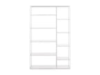 Sisto - 9-shelf white metal bookcase MAIM99086