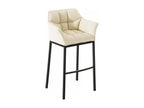 Bar stool - Faux leather / Metal - Cream - Dekonao ZXSU86512
