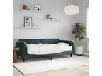 Daybed with dark green 100x200 cm velvet mattress JZAR15601