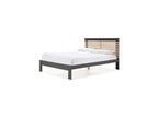 Complete bed 140x190 Anthracite Grey/Wood - Dekonao EKEW20461