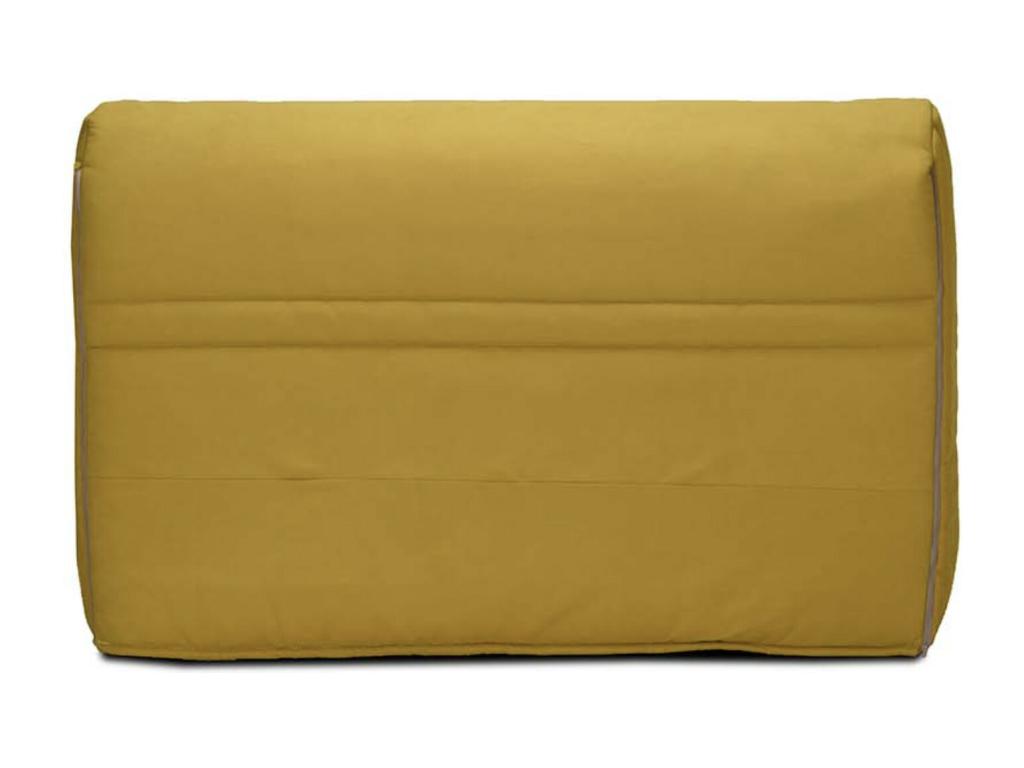 Dekonao fabric sofa bed with 15cm mattress, 140x200cm - Yellow HBMF65575