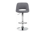 Grey metal bar stool/chair, 42x46x86 cm, 10 0004595 DQJF33277