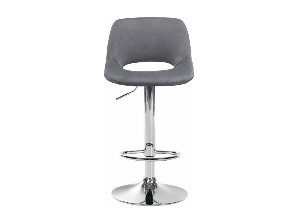 Grey metal bar stool/chair, 42x46x86 cm, 10 0004595 DQJF33277