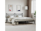 Metal bed frame with black headboard 193x203 QCQL65093