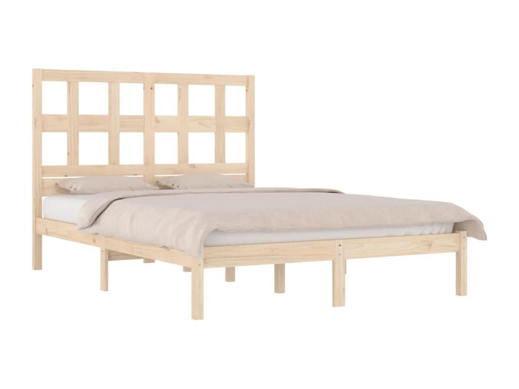 Solid pine wood bed frame 120x190 cm Small Double LZLO78073