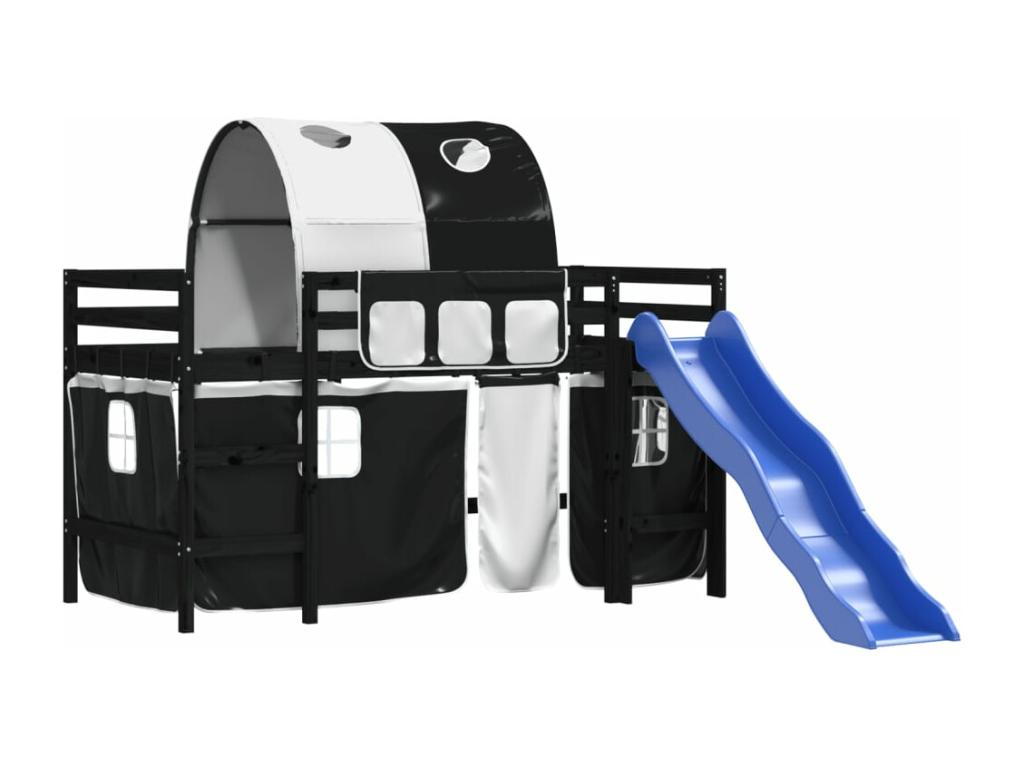 Children's loft bed with tunnel (mattress not included) 90x200 cm KYOG89840