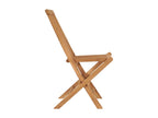 Folding garden chairs, set of 8, solid teak wood FCPH42521