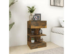 Smoked Oak Bedside Table 40x35x65 cm Engineered Wood LNDA85522
