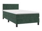 Dekonao bed base with mattress and LED, Dark Green, 90x200cm, TRYS70059