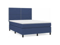 Dekonao bed base with mattress, blue, 140x190 cm, fabric PMIM95346