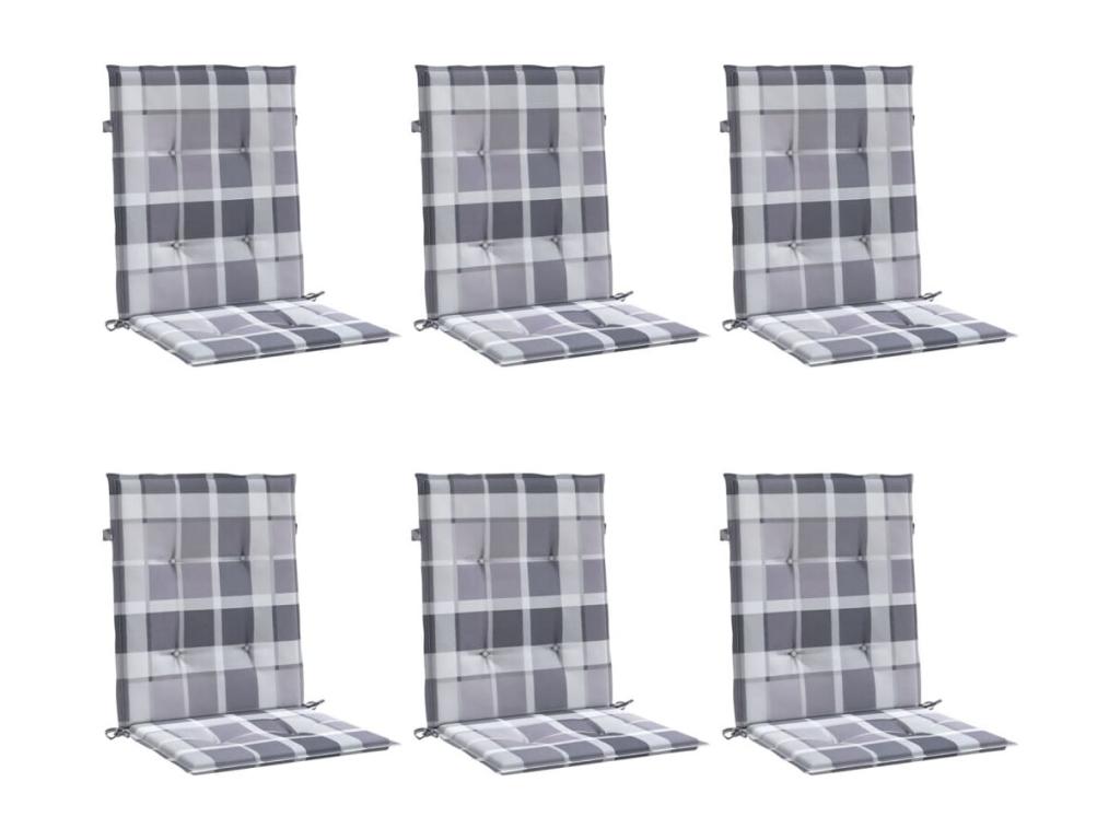Low-back garden chair cushions, set of 6 NJYH63295