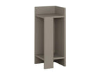 Dekonao Bedside Table, Low Chest of Drawers, Nightstand, Bedside Shelf, 25x27h60 cm, Dove Gray XWAI64976