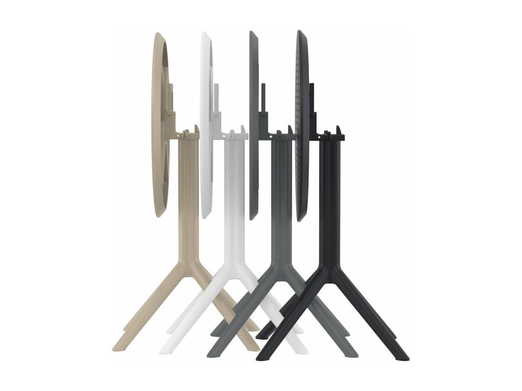 Garden side table - round - Plastic - Dark grey - Sky EMZX27276