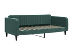 Daybed with dark green 100x200 cm velvet mattress JZAR15601