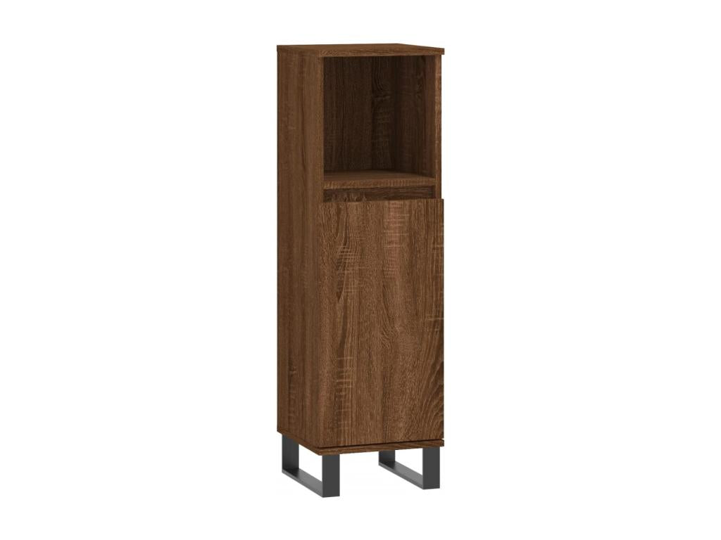 3-piece bathroom cabinet set in brown oak FFZR75179