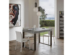 Extendable table 90x130/234 cm Tecno Concrete Grey Anthracite frame TOAQ21366