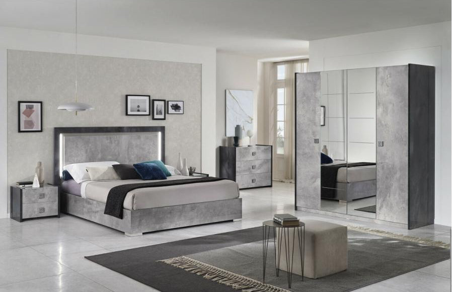 Dekonao - 3-Drawer Chest, 120cm Long, Stone Effect Grey JOJF38191