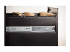 Low steel storage column with 3 drawers, matte black COWW83308