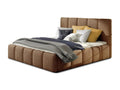 Dekonao Modern Upholstered Velvet Bed - Chocolate Color - 180x200 WWSQ21515
