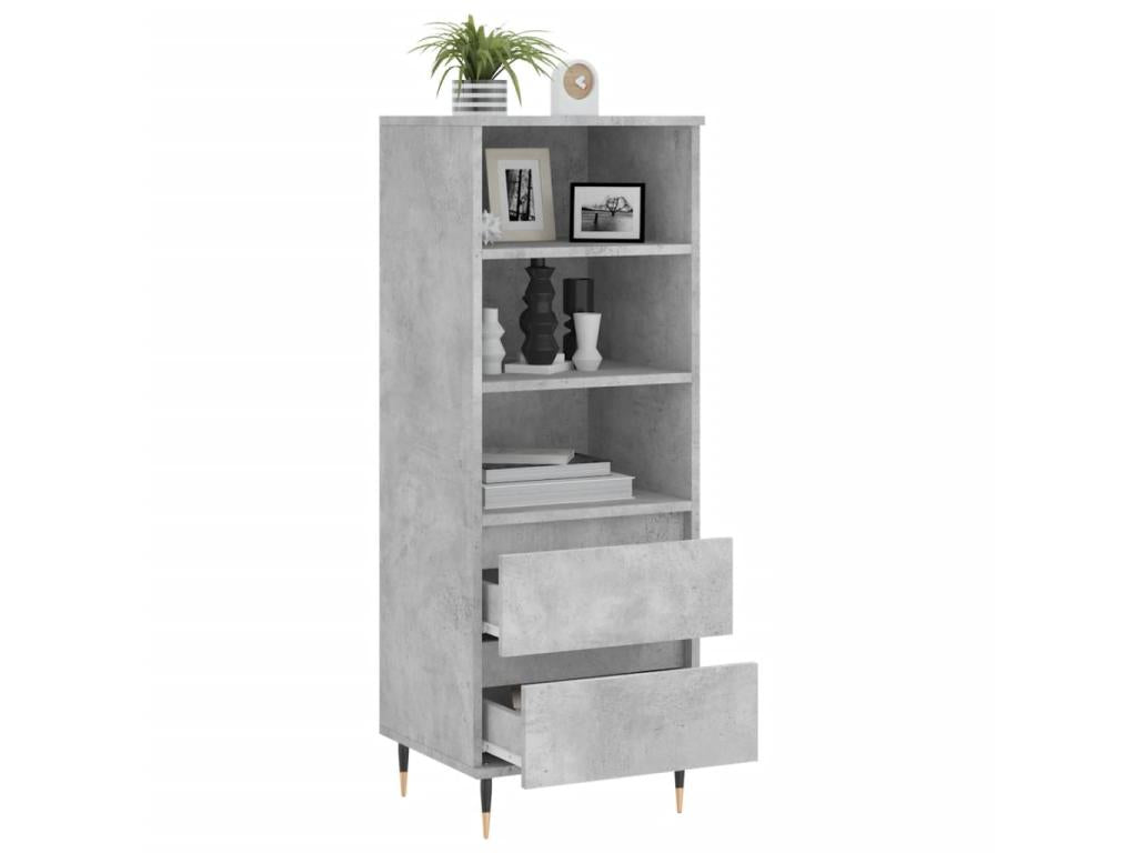 High sideboard, concrete grey, 40x36x110 cm, engineered wood, HDUH03646