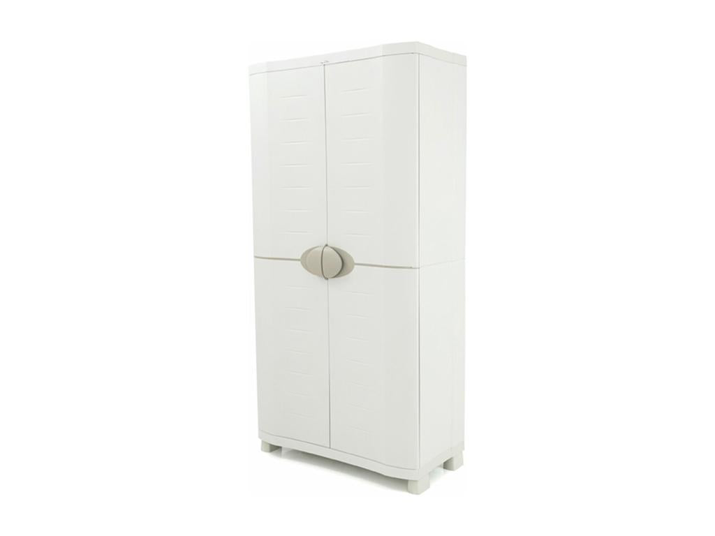2-door storage cabinet, beige - W- 90 x D- 45 x H- 184 cm DQOF17576