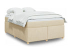 Dekonao bed base with mattress, Cream, 140x190 cm, Fabric REUS06805