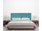 Dekonao Fabric Headboard with 2 Buttoned Panels 135x50cm Fits 120/135cm Beds - Turquoise KNAB69340