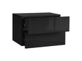 2x Hanging Nightstand with 2 Drawers, Black, Dekonao LJEV56147