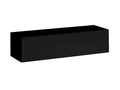 Wall-mounted TV unit, 120cm, black, SWITCH collection - Glossy finish. LZQL43171
