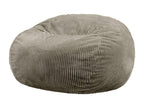 Giant beanbag chair in expanding foam and grey corduroy - Dekonao MZEO11065