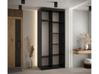 Dekonao 1 Sliding Door Wardrobe 205.2/110/45 2 Doors Black/White QOEA71485